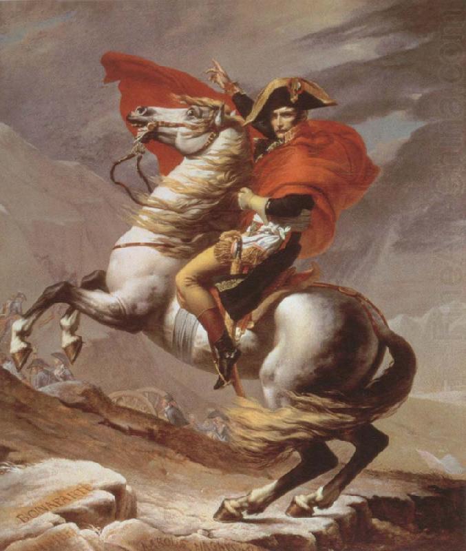 Jacques-Louis  David napoleon crossing the alps china oil painting image